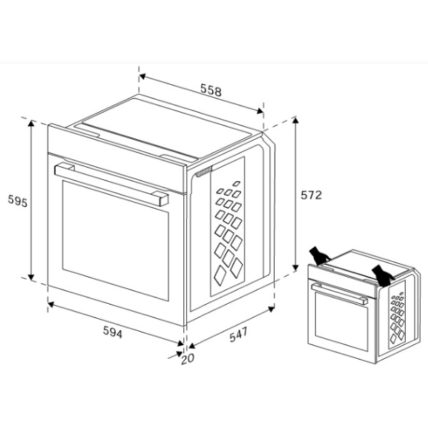 Фото - Комплект техники Beko Духовой шкаф + Варочная панель Beko BBIR17300BCS + HII64200FMT